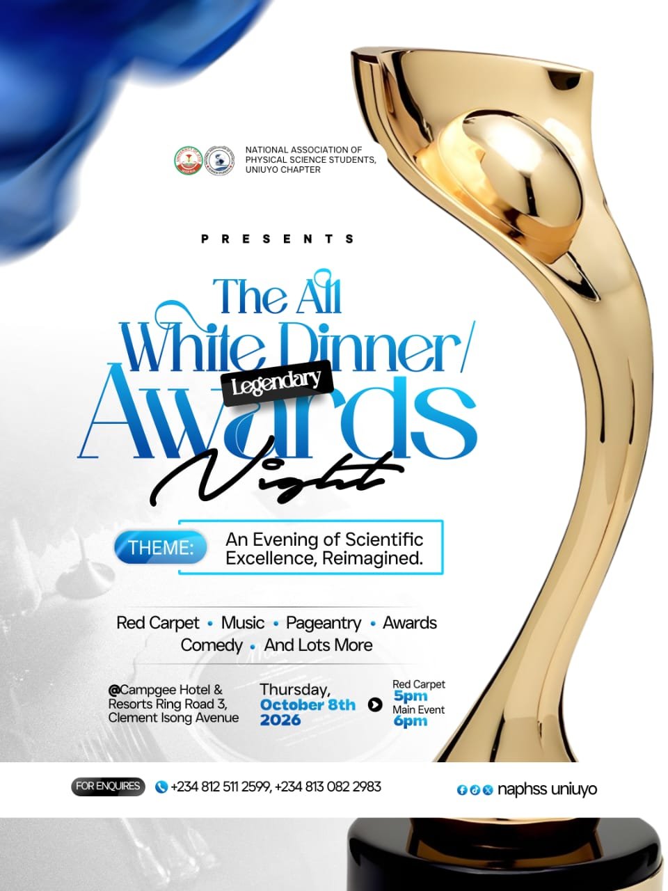 ALL WHITE DINNER/AWARDS - NAPHSS