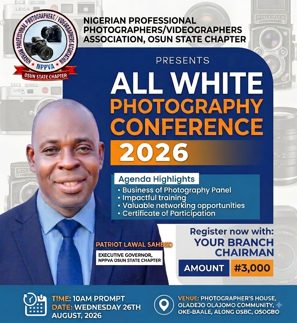 ALL WHITE PHOTOGRAPHY CONFERENCE 2026